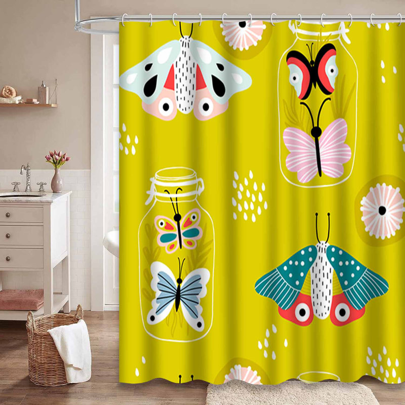 Rideau de douche décoratif à 12 crochets, L 72 po x l 72 po