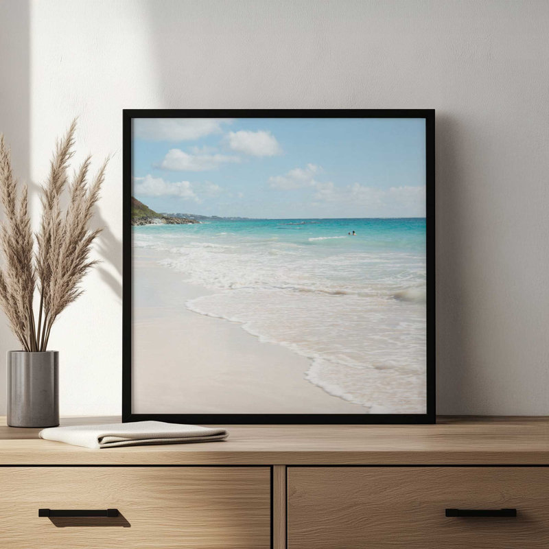 «Summer Swim» par Jocelyn Elizabeth, reproduction d'art, 36 W x 36 H, Érable, Framed Print