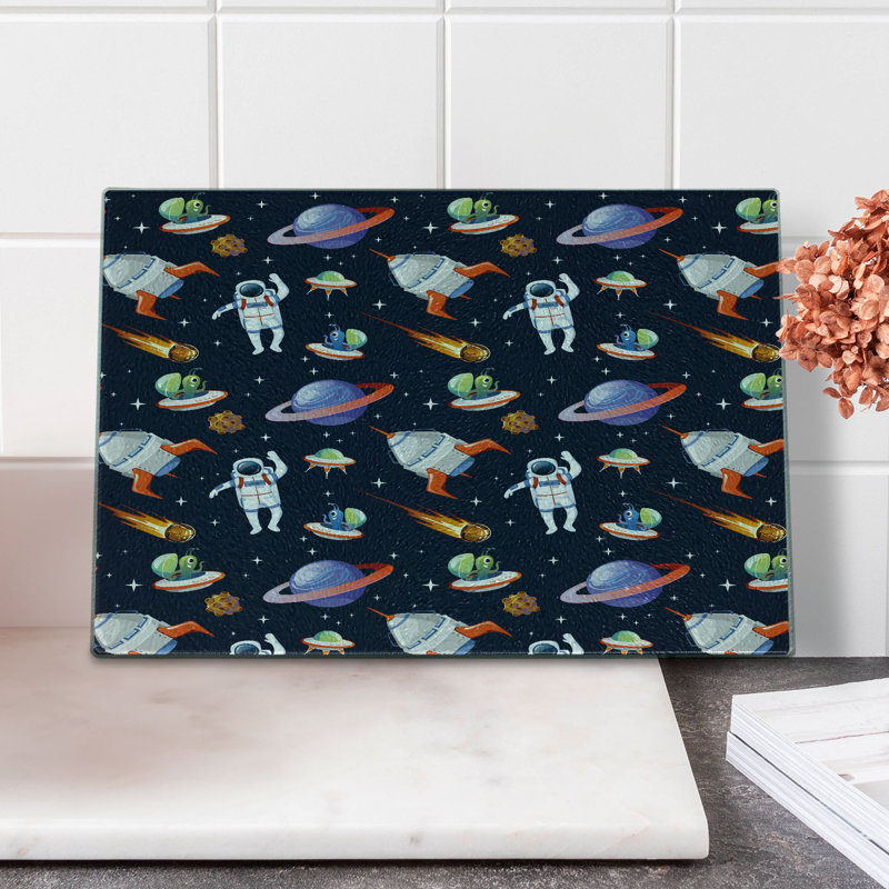 East Urban Home Glass Alien Cutting Board