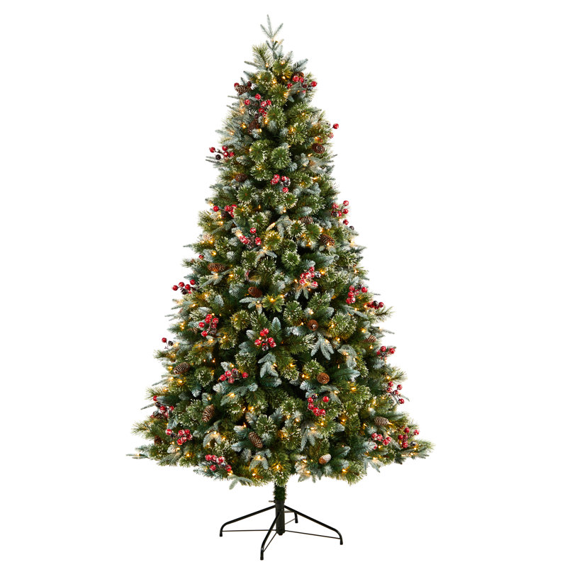 90' H Lighted Artificial Spruce Christmas Tree