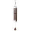 51" Brown Metal Windchime with Hummingbird Windcatcher