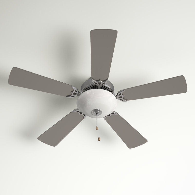 Ceiling Fan with Light Kit, Brushed Nickel