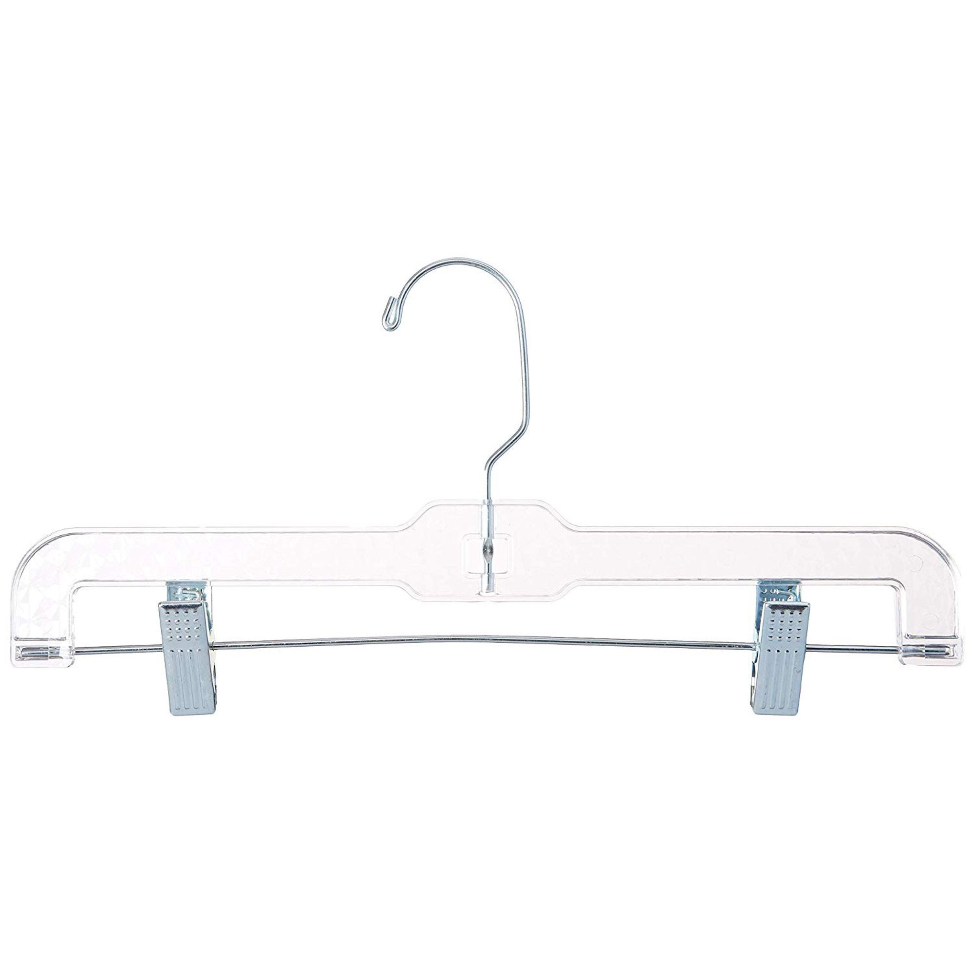 White Plastic Economy Hangers with Hang Bar