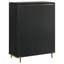 Ensemble de chambre avec grand lit 5 pièces Maxine - noir et naturel-129757252-97317170