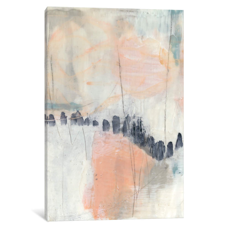 Blush And Navy I by Jennifer Goldberger - Wrapped Canvas Painting, 66.04 cm H x 45.72 cm W x 3.175 cm D
