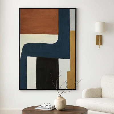 Sawyer, art mural moderne abstrait multicolore, toile 36 x 48