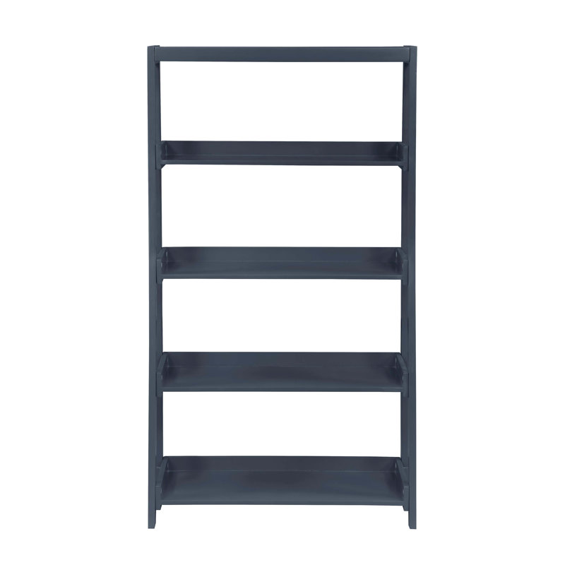 Modern Traditional Bookcase Sleek Finish Wooden Furniture 1Pc Display Rack, (4 tablettes) H 54 po x l 30,5 po x P 14 po