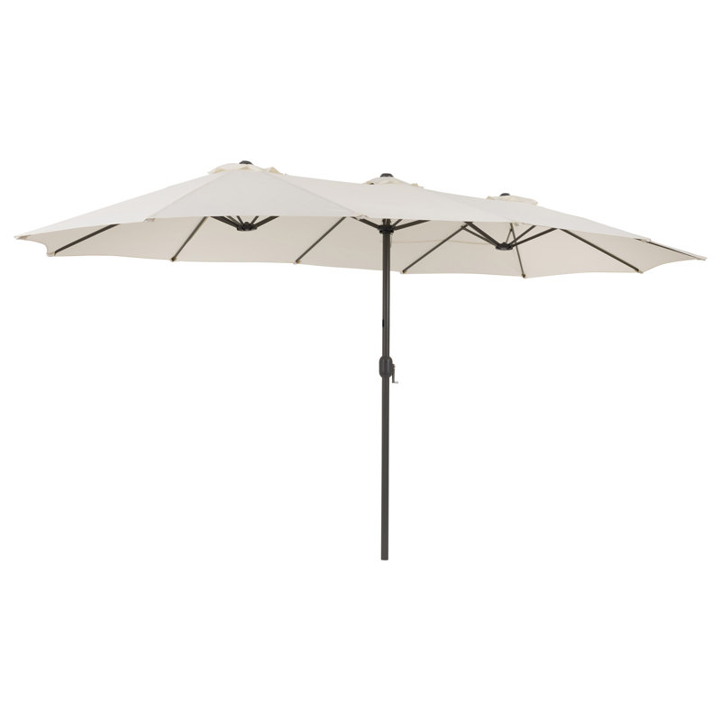 Parasol de marché 116 po hexagonal, Blanc chaud