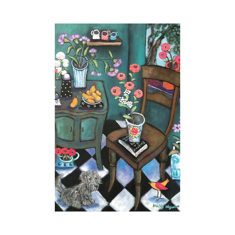 Another Flowery Corner by Holly Wojahn - Wrapped Canvas Gallery-Wrapped Canvas Giclée, 12" H x 8" W, Wrapped Canvas
