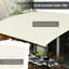 Pavillon de jardin d'extérieur avec auvent résistant aux rayons UV et structure en métal