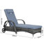 Aalijah 200cm Long Reclining Single Chaise with Cushions