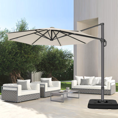 Parasol de patio en porte-à-faux 10 pi