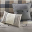 Édredon à chevrons pour très grand lit, 7 pièces, palette neutre, style écossais Buffalo, rembourré, avec édredon, taies décoratives, coussins décoratifs, jupe de lit, lavable à la machine 7 couleurs, design, rembourrage,