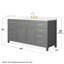 Meuble-lavabo simple autoportant de 66 po avec plateau en quartz Beckett-108352152-108352148-108352144