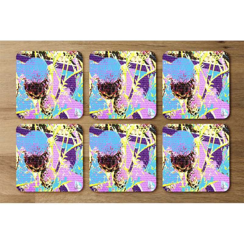 Square 6 Piece Coaster Set