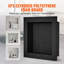 Niche de douche prête à poser 16 po x 16 po, organisateur à tablette simple, coins carrés encastrés et encastré, niche de rangement scellée à savon moderne pour salle de bain, noir