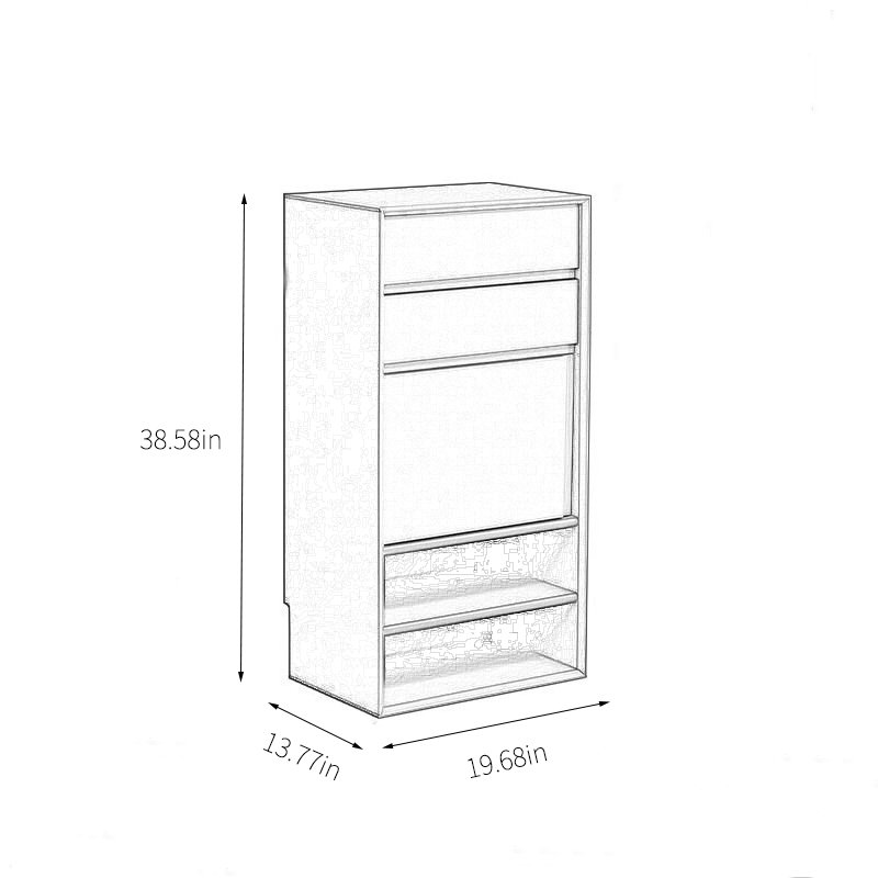 Armoire d'entrée en bois massif 10 paires pour chaussures, Bois brun foncé