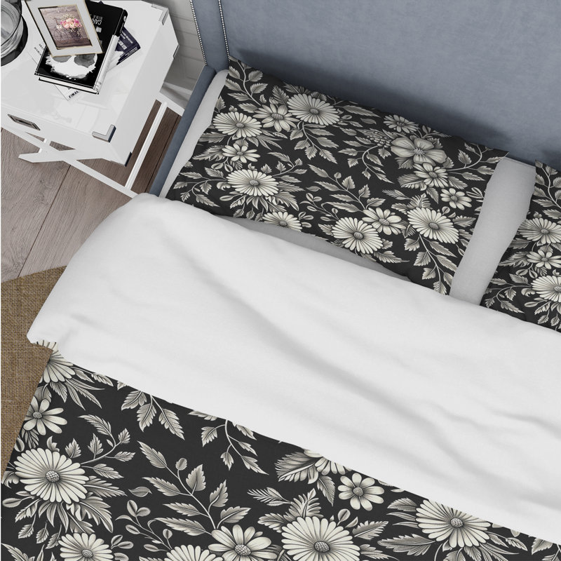 Ensemble de housse de couette Traditional, Housse de couette simple et deux taies décorative