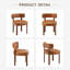 Chaise d'appoint rembourrée en similicuir-1180186959