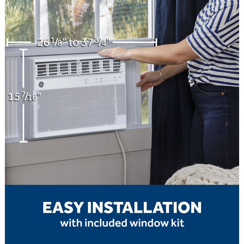 GE® 14,000 BTU Smart Electronic Window Air Conditioner for Large Rooms up to 700 sq. ft.