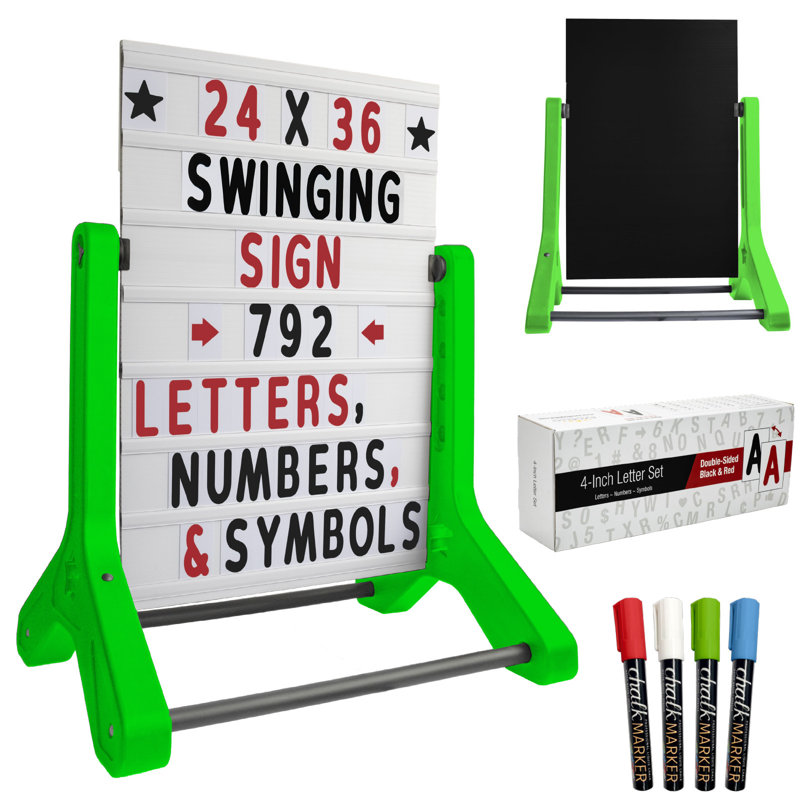 Freestanding Plastic Letter Board