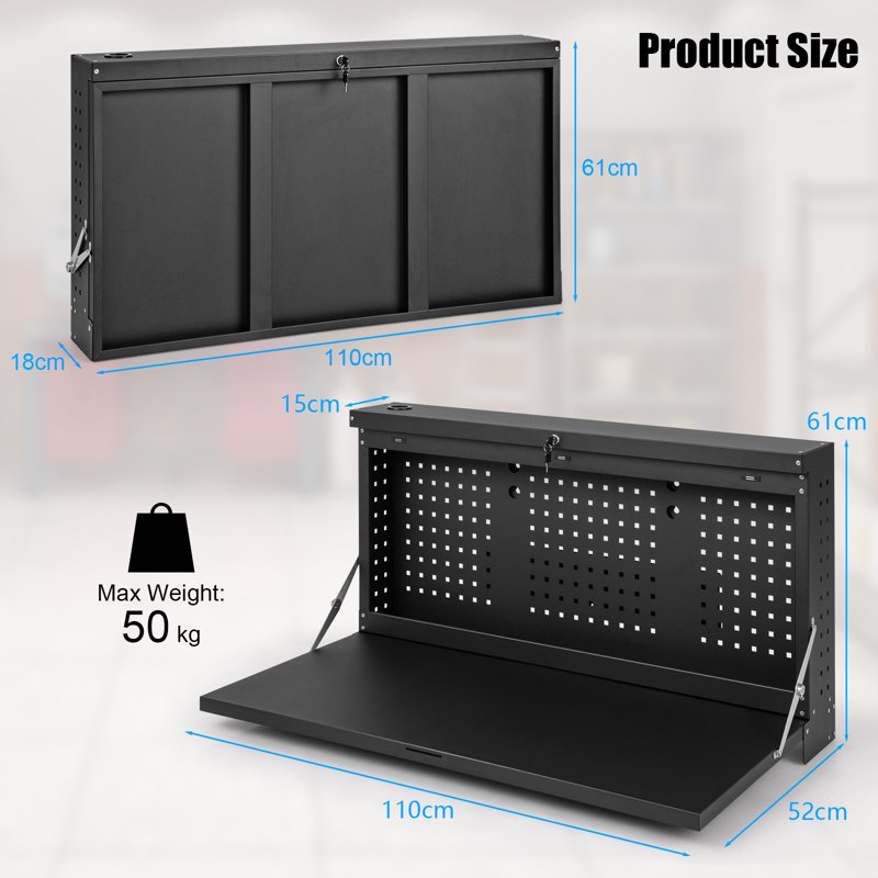 Middlesex 110cm W Metal Top Workbench