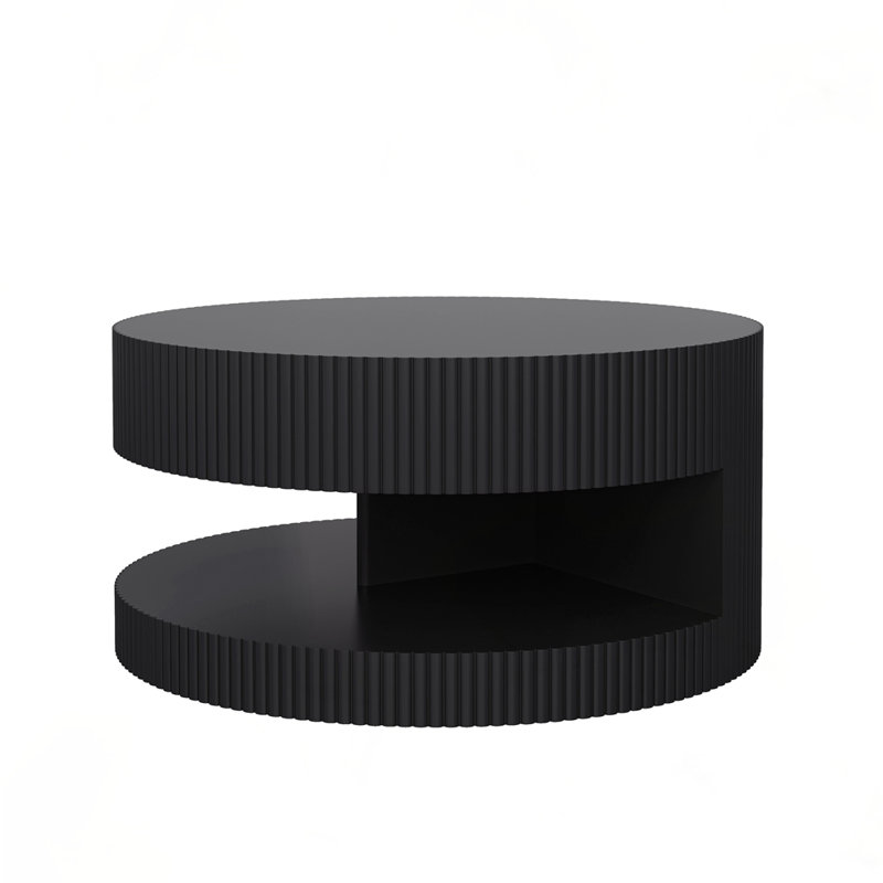 Modern coffee Table with Storage, Black