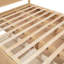 Grand lit plateforme avec 2 tiroirs et rangement - Construction attrayante en bois