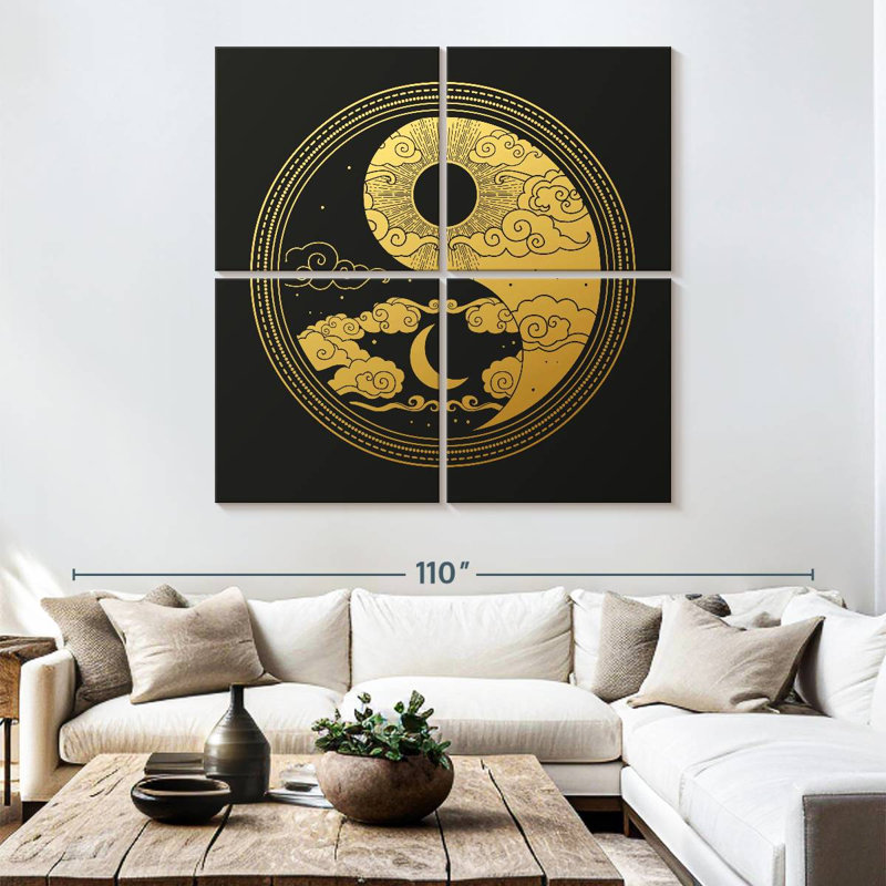 Kerrick Oriental Yin Yang, 74" H x 74" W