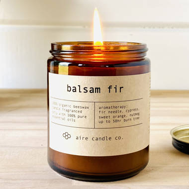 aire candle co. Balsam Fir Scented Jar Candle