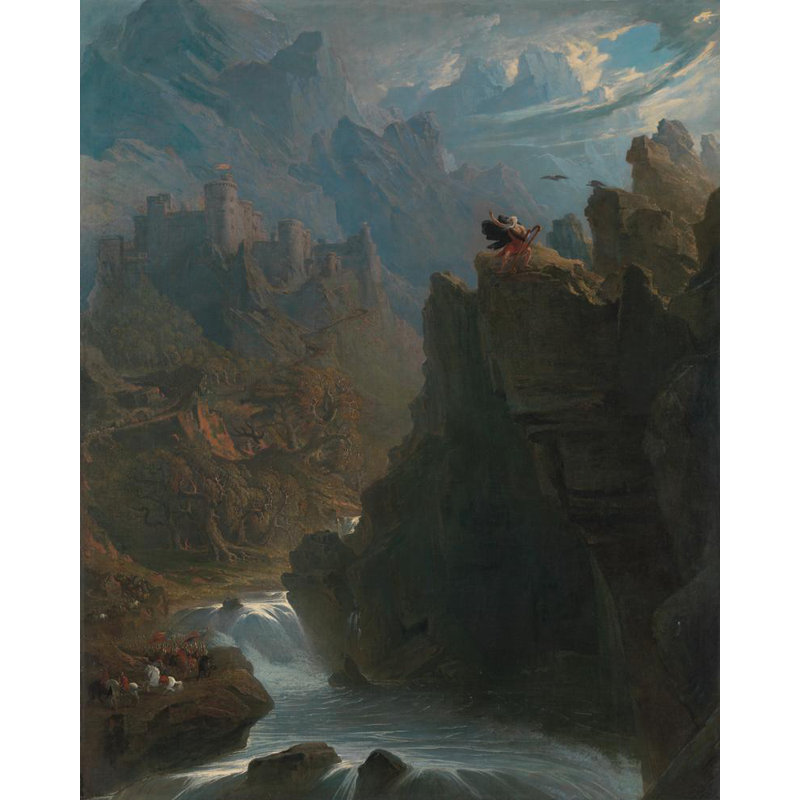 "The Bard" par John Martin - Art mural sur toile tendue avec châssis, H 48 po x l 33 po