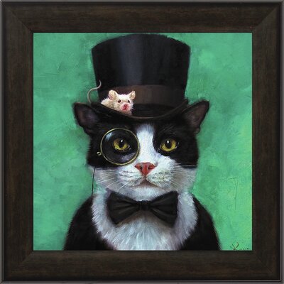 Tuxedo Cat Framed Acrylic Painting Print -  Propac Images, 46503