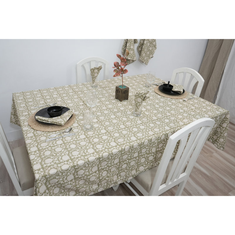 Nappe Red Barrel Studio® Premium Hand Block, Rectangle 108 po