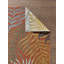 Tapis performance tissé à la machine Dahlia - bleu / rouille - 6 pi 7 po x 9 pi-1768793296-1768793298