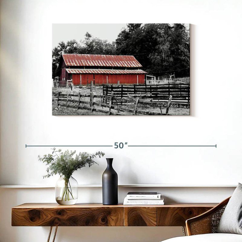 Lilie BW Rustic Barn, H 24 po x l 36 po