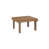 Natural Teak Top/Antique Mahogany Base