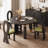 Safe and durable solid wood table set