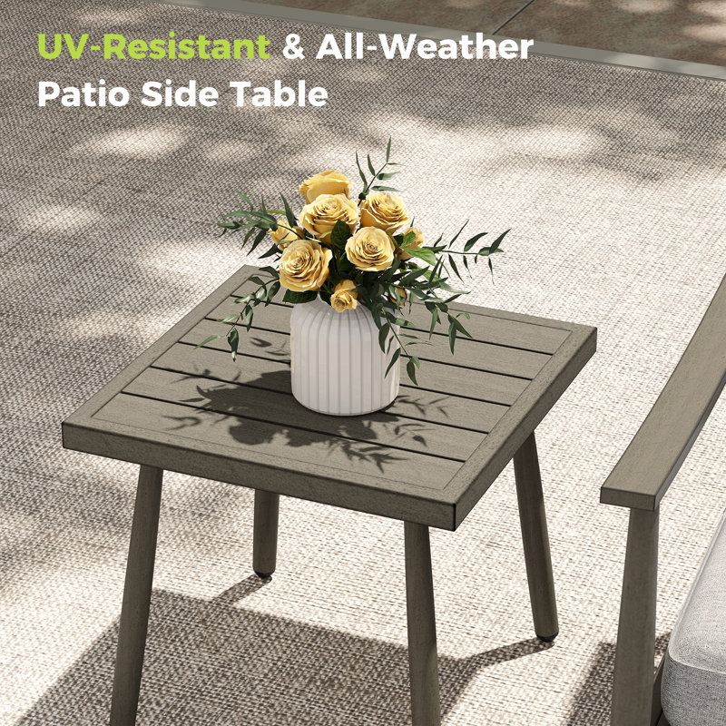 Mariene 2 - Person Patio Conversation Set with Cushions, Gray, Gray