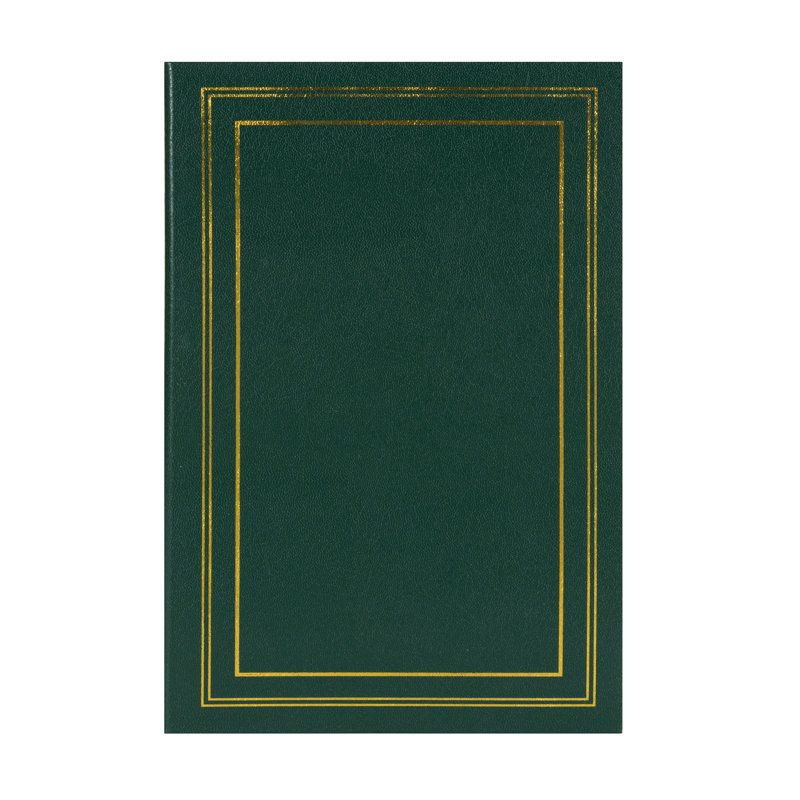 Ensemble d'albums photos, Vert foncé, H 12,8 po x l 8,8 po x P 2 po
