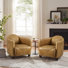 Paynesville Tufted Genuine Leather Accent Armchair (Set of 2)