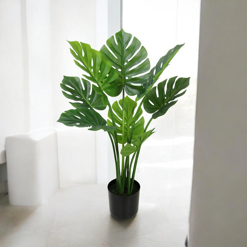 90cm Faux Monstera Deliciosa Tree in Pot