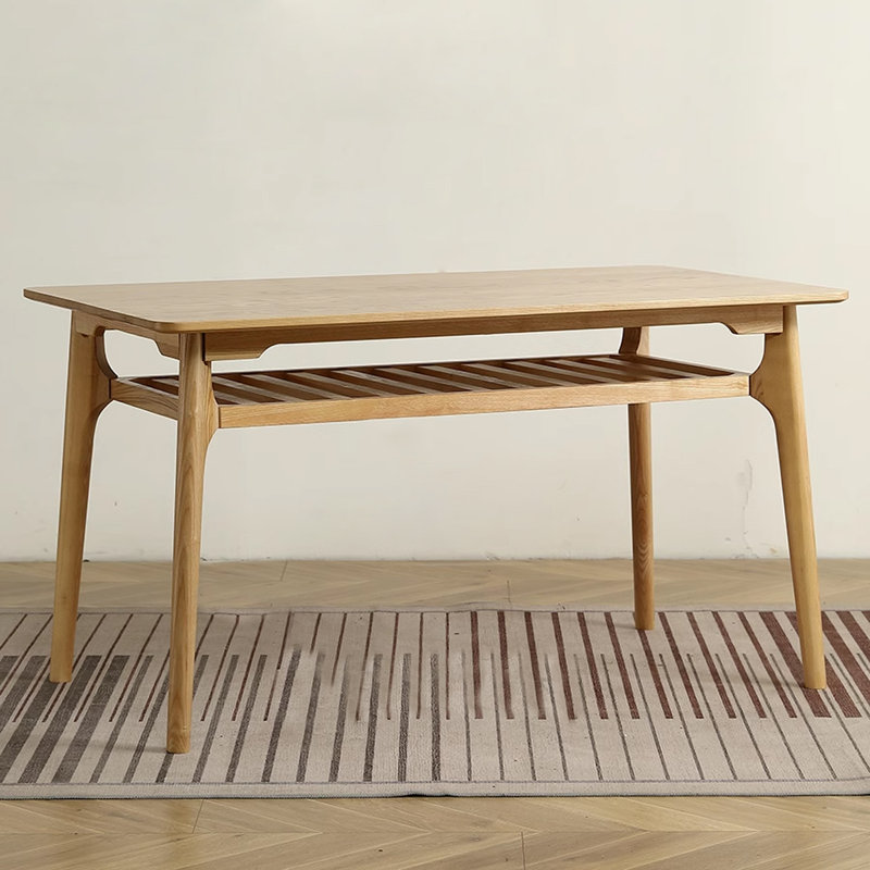 Table de salle à manger Minimalist Nordic, H 29,53 po x L 62,99 po x l 31,50 po, Jaune