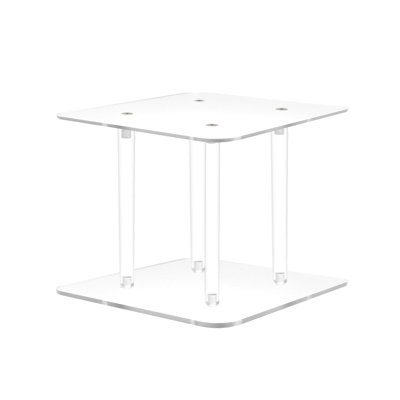 Présentoir de table en piédestal en acrylique transparent