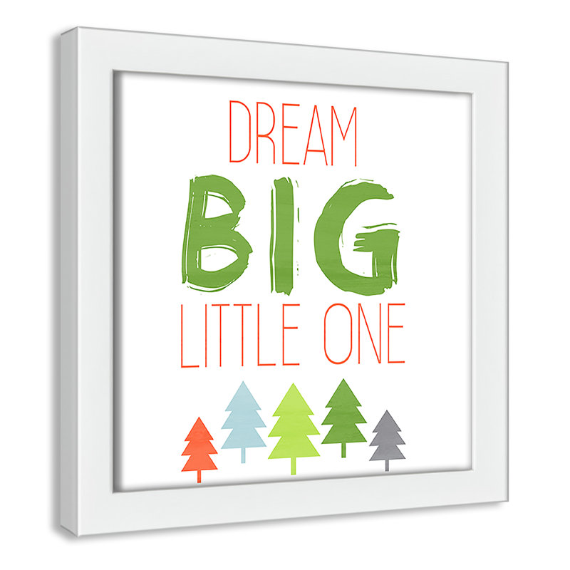 Dino Brave 2, art encadré, 8" H x 8" W x 1.18" D, Encadré de boîte blanc