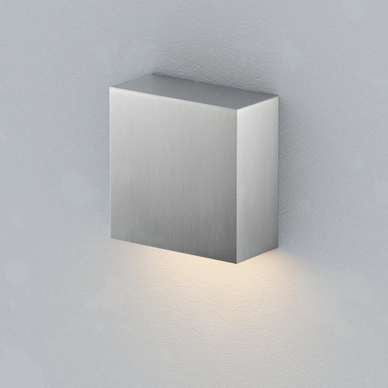 Chancy Aluminum LED Wall Light, Satin Aluminum