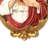 15.9'' Oval Religious Wall Art Polyresin Wall Decor, Sacred Heart Jesus Vintage Baroque Style