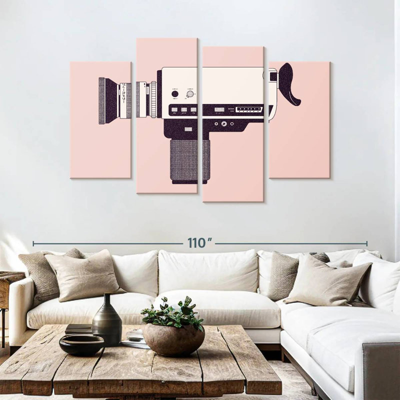 Caméra Senne Super 8, H 54 po x l 84 po