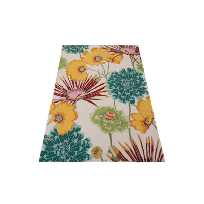 Dufrene Floral Hand Woven Area Rug