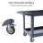 Service Utility Cart 2-Shelf Utility/Service Cart, 500-Pound Capacity, Storage Handle, for Warehouse/Garage/Cleaning/Manufacturing/Kitchen/Office，45"X25"-1605288896