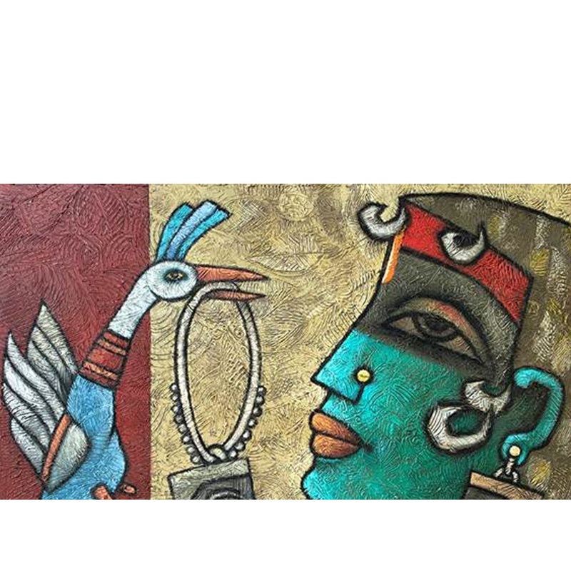 Abstract Artwork | Mix Media On Canvas | Painting By Krishna Ashok